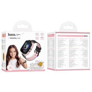 HOCO deciji pametni sat sa funkcijom poziva 4G Y104 roze - Img 4