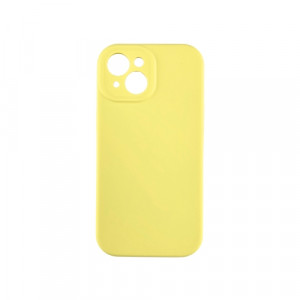 Silikonska SOFT futrola sa zaštitom kamere iPhone 15 ŽUTA