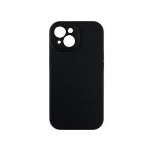 Silikonska SOFT futrola sa zaštitom kamere iPhone 15 CRNA