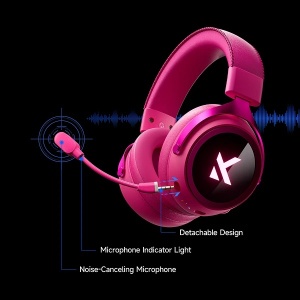 Bežične gaming slušalice MCHOSE X9 rose red - Img 2