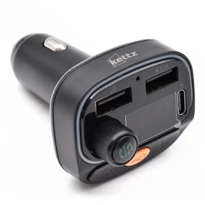 Kettz FM Transmiter i Punjač Paya – 2×USB QC3.1 + Type-C, LED - Img 2