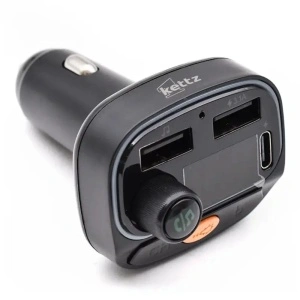 Kettz FM Transmiter i Punjač Paya – 2×USB QC3.1 + Type-C, LED - Img 2