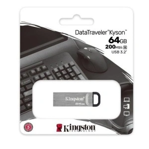 KINGSTON 64GB DataTraveler Kyson USB 3.2 flash DTKN/64GB sivi