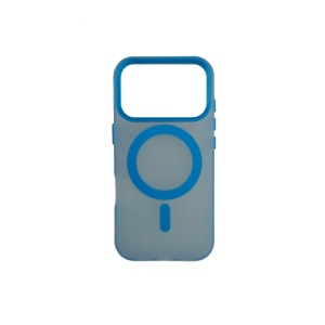 Silikonska futrola Magsafe FLURO COLOR Iphone 17 Pro Max PLAVA