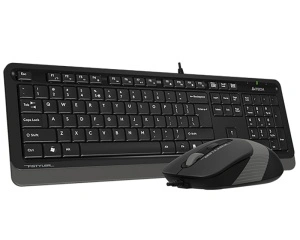 A4 TECH F1010 FSTYLER USB YU siva tastatura + USB sivi miš - Img 2