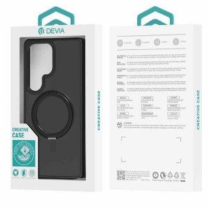 Futrola Hard Case Delight Series Magnetic Shockproof Case With Rotatable Bracket Za Samsung S25 Ultra Crna - Img 5