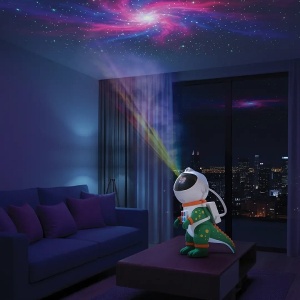 Green Lion Astronaut noćno svetlo-projector - Img 2