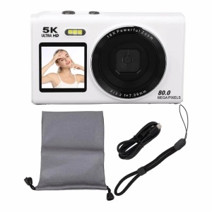 X-Cell Digitalna kamera 5K 80 MP, 18x Zoom, Wi-Fi bela - Img 2