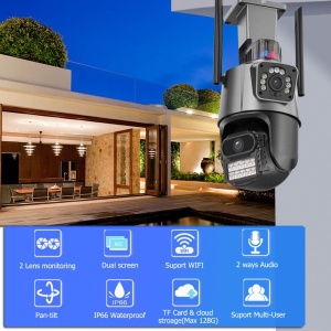CAM-IP6MP-EP11-8X ZOOM GMB kamera 6 mpix microSD iCSee xmeye pro app Two-way voice PTZ ip66,2x3.6mm - Img 4