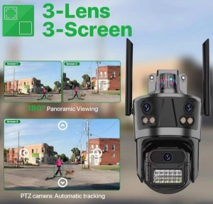 CAM-IP8MP-EP12 GMB kamera 8 mpix microSD iCSee xmeye pro app Two-way voice PTZ ip66, 3.6mm+3.6mm - Img 4