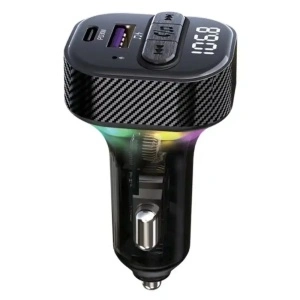 Kettz FM Transmiter i Punjač Yare – QC3.1 + Type-C PD30W, LED