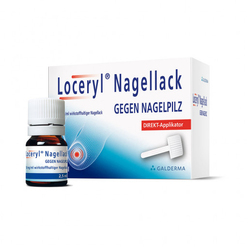 Lac unghii Loceryl, tratament impotriva ciupercii unghiei, flacon pentru 10 Luni, 2.5ml