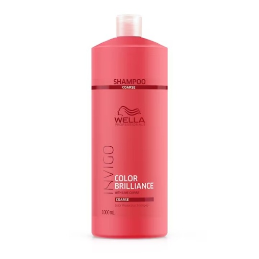 Sampon Wella Professionals Invigo Color Brilliance Coarse pentru par vopsit cu fir gros, 1000 ml