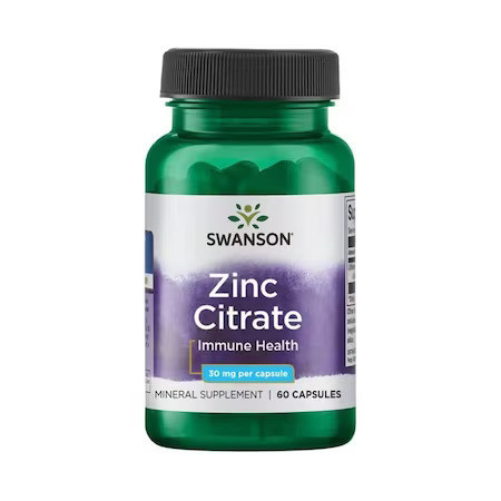 Zinc Citrate, 30 mg, Swanson, 60 capsule SW1234