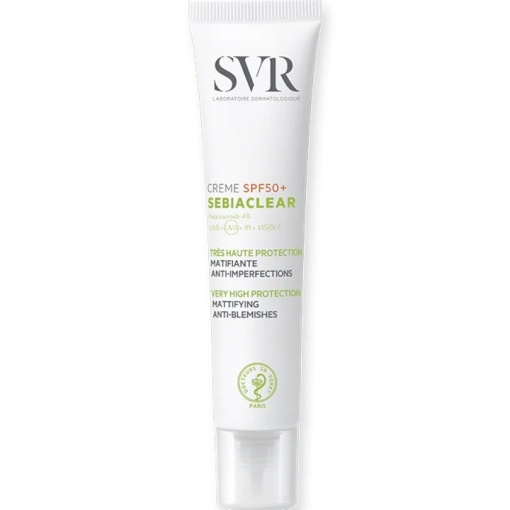Crema hidratanta SVR Sebiaclear SPF 50 anti-imperfectiuni, 40 ml