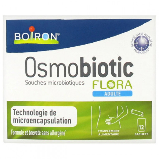 Supliment alimentar pentru adulti Osmobiotic Flora, cu tulpini osmobiotice, 12 plicuri