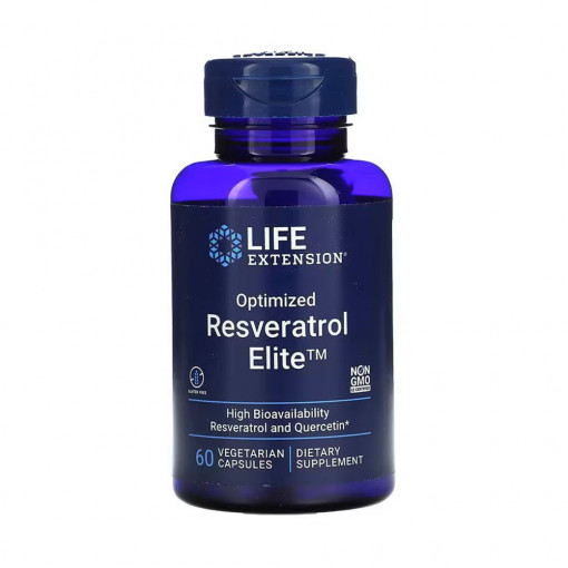 Optimized Resveratrol Elite, Bio-Quercetin, Life Extension, 60 capsule