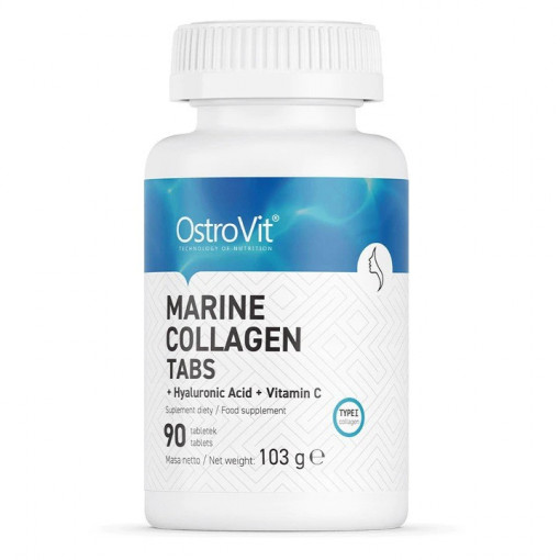 Supliment alimentar, OstroVit, Colagen Marin/Acid Hialuronic, 90 tablete