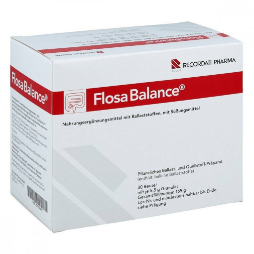 Supliment alimentar Flosa Balance, fibre prebiotice digestive, 30 plicuri