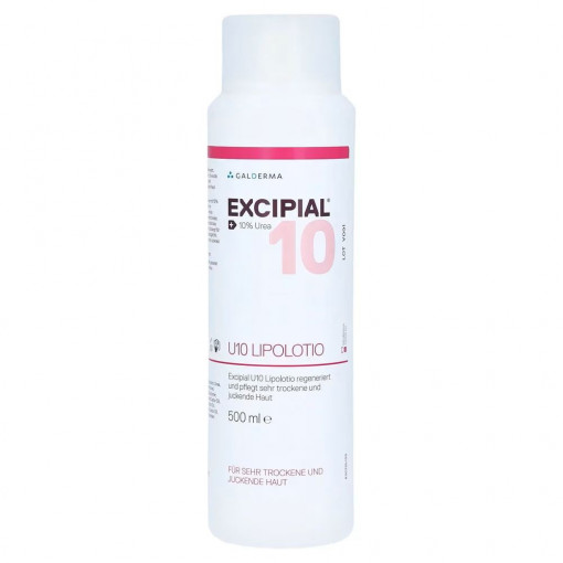 Lotiune pentru corp Galderma Excipial, 10% Uree cu efect hidratant si absorbtie rapida, 500ml