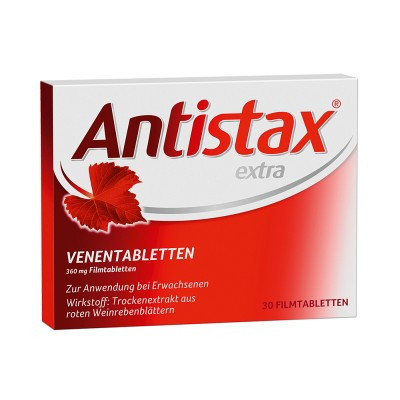 Supliment alimentar Antistax, calmeaza picioarele obosite si grele, 30 tablete