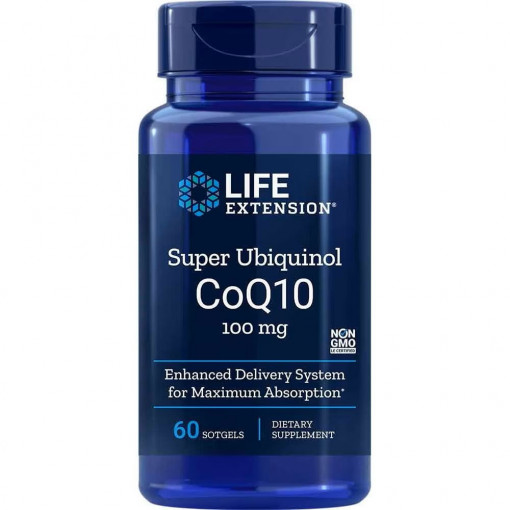 Supliment alimentar Super Ubiquinol CoQ10, Life Extension, 60 Capsule