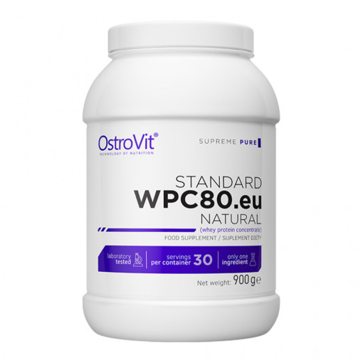 Concentrat de proteine din zer, Ostrovit, 900g, Natural