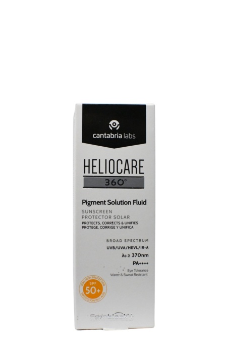 Fluid protectie solara Cantabria Heliocare 360º Pigment Solution SPF50+, pentru prevenirea si reducerea petelor pigmentare, 50 ml