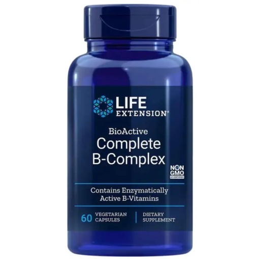 Complex de Vitamine B, Life Extension BioActive Complete B-Complex - 60 capsule (30 doze)