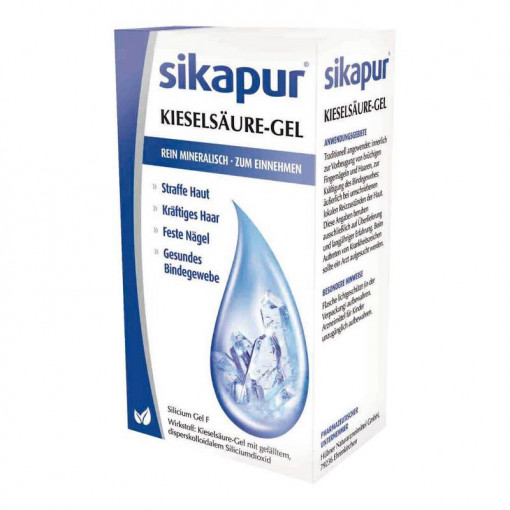 Gel mineral Sikapur, cu acid silicilic pentru par, piele si unghii sanatoase, 200ml