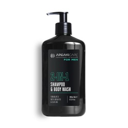 Arganicare, Men, Cleansing, Hydrating & Revitalising, Proaspăt, Gel de duș, Corp & Păr, 400 ml