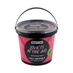 Cristale de baie pentru piele catifelata, cu extract de zmeura, Love is in the air, Beauty Jar, 1200 g