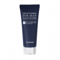 Dr. Hedison, Dear Homme, Aloe Vera, Calmant, Spumă de curățare, 140 ml