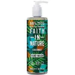 Faith In Nature, Coconut, 99% Ingrediente naturale, Curățare, Săpun lichid, Pentru mâini, 400 ml