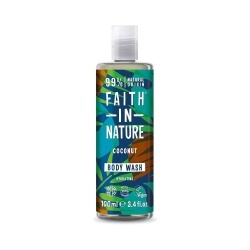 Gel de dus natural, hidratant, cu cocos, Faith in Nature, 100 ml