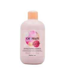 Inebrya, Ice Cream Keratin, Șampon pentru păr, Netezire, 300 ml