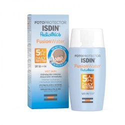 Isdin, Fotoprotector Pediatrics, Sunscreen Fluid, For Face & Body, High protection SPF 50, broad-spectrum UVA/UVB resistance., 50 ml