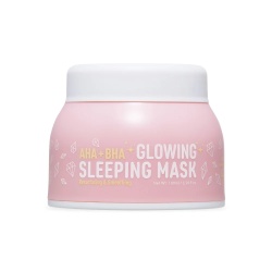 Look At Me, AHA + BHA Glowing Sleeping, Resurfacing, Night Sleeping Mask, 100 ml