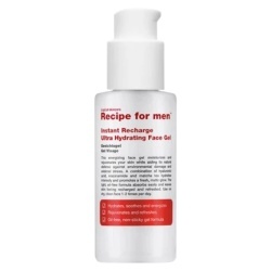 Recipe For Men, Instant Recharge, Hyaluronic Acid, Moisturizes, Gel, Face, 75 ml