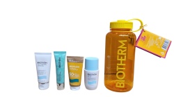 Set Biotherm: Lait Corporel, Anti-Dryness, Body Milk, 50 ml + Deo Pure, 72h Protection, Deodorant Roll-On, For Women, 75 ml + Waterlover, Anti-Aging, Sunscreen Cream, For Face, SPF 50+, 50 ml + Aquasource Hyalu Plump, Moisturizing, Daily, Gel Cream, For…
