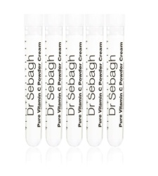 Set, Dr Sebagh, Pure Vitamin C Powder Cream, Revitalizare, Smântână, Pentru față, 5 buc, 1.95 g