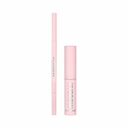 Set Kylie Cosmetics: Kybrow, Defined, Eyebrow Cream Pencil & Brush 2-In-1, 003, Cool Brown, 0.09 g + By Kylie, Define, Eyebrow Gel, Translucent, 5 ml