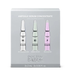 Set Trio, Doctor Babor, Ampoule Serum Concentrate, Hydrating, Revitalising, Day & Night, Ampoules Treatment Serum, For Dehydration, For Face, For Women, 3 pcs, 2 ml