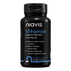 Vitamin Complex Natural C+D3+Mg+Se 60 cps