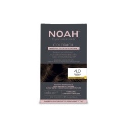 Vopsea de par permanenta fara amoniac pe baza de ulei, 4.0 Saten (Brown), Noah Color in Oil, 135 ml