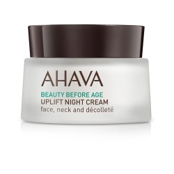 Ahava, Beauty Before Age, Vegan, Hidra-nutritiv, Noapte, Cremă, Pentru față și gât, 50 ml