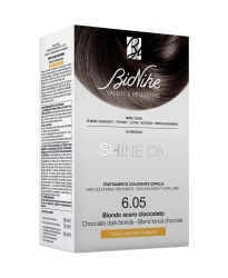 BioNike, Shine On, Vopsea permanentă de păr, 6.05 Dark Chocolate Blonde, 145 ml