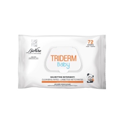 BioNike, Triderm Baby, Șervețele de curățare, For Face & For Hands, 72 buc