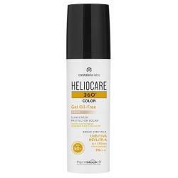 Cantabria Labs, Heliocare 360º Color, Pigmenți colorați, Activator de bronz, Gel de protecție solară, SPF 50+, 50 ml