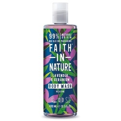 Faith In Nature, Lavender & Geranium, Cleansing & Nourishing, Gel de duș, 400 ml